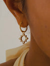 Vachana - Sunshine Opal Huggie Hoop Earrings