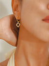 Vachana - Sunshine Opal Huggie Hoop Earrings