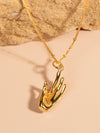 Jnana Mudra Necklace (Gold Vermeil)