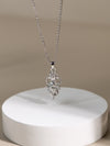 Standing Ganesha Necklace (Rhodium Silver)