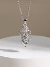 Standing Ganesha Necklace (Rhodium Silver)