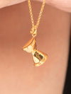 Hourglass Roman Numeral Necklace (Gold Vermeil)