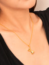Hourglass Roman Numeral Necklace (Gold Vermeil)