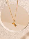 Hourglass Roman Numeral Necklace (Gold Vermeil)