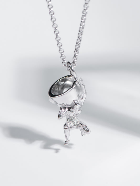 Khen-Khrok-Khuen-Phu-Khao Necklace (Rhodium Silver)