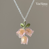 Sterling Silver 925 Lilly Of The Valley Necklace