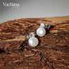 Sterling Silver Wedding Pearl Earrings