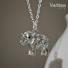 Elephant Pendant 925 Sterling Silver Necklace