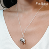 Elephant Pendant 925 Sterling Silver Necklace
