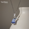 Bluebell 925 Sterling Silver Enamel Necklace