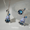 Bluebell Sterling Silver Enamel Jewelry Set