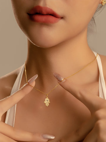 Hamsa Hand Necklace