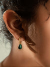 Malachite Drop of Stillness Earrings
