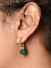 Malachite Mantra Earrings