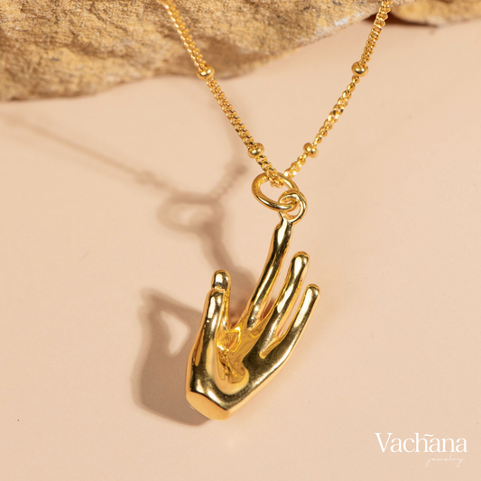 Jnana Mudra Necklace (Gold Vermeil)