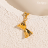 Hourglass Roman Numeral Necklace (Gold Vermeil)