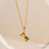 Hourglass Roman Numeral Necklace (Gold Vermeil)