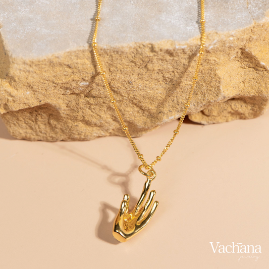 Jnana Mudra Necklace (Gold Vermeil)