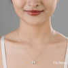 Sterling Silver 925 Lily Of The Valley Pendant Necklace