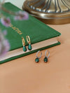 Malachite Drop of Stillness Earrings
