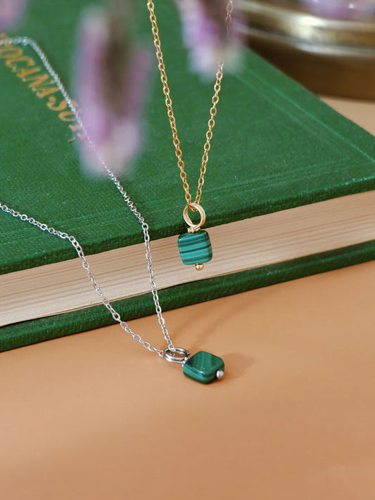Malachite Square Necklace