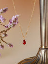 Red Agate Pomegranate Seed Beaded Necklace