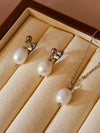 Set of Pearl Embrace Earrings & Necklace