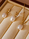 Set of Pearl Embrace Earrings & Necklace