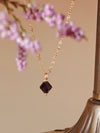 Aurora Rhombus Amethyst Necklace