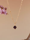 Aurora Rhombus Amethyst Necklace