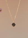 Aurora Rhombus Obsidian Necklace