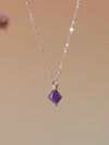 Aurora Rhombus Amethyst Necklace