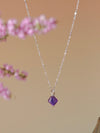 Aurora Rhombus Amethyst Necklace