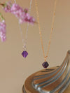 Aurora Rhombus Amethyst Necklace