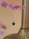 Aurora Rhombus Obsidian Necklace
