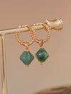 Aurora Rhombus Ocean Agate Earrings