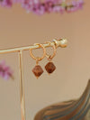 Aurora Rhombus Ocean Agate Earrings