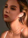 Set of Bridal Pearl Earrings & Necklace