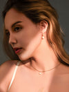 Set of Bridal Pearl Earrings & Necklace