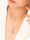 Jnana Mudra Necklace (Rhodium Silver)
