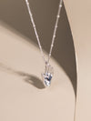 Jnana Mudra Necklace (Rhodium Silver)