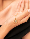 Spinning 9 Lucky Gemstones Dharma Wheel Pendant Necklace