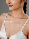 Hourglass Roman Numeral Necklace (Rhodium Silver)