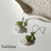 Lilly Of The Valley Sterling Silver 925 Dangle Earrings