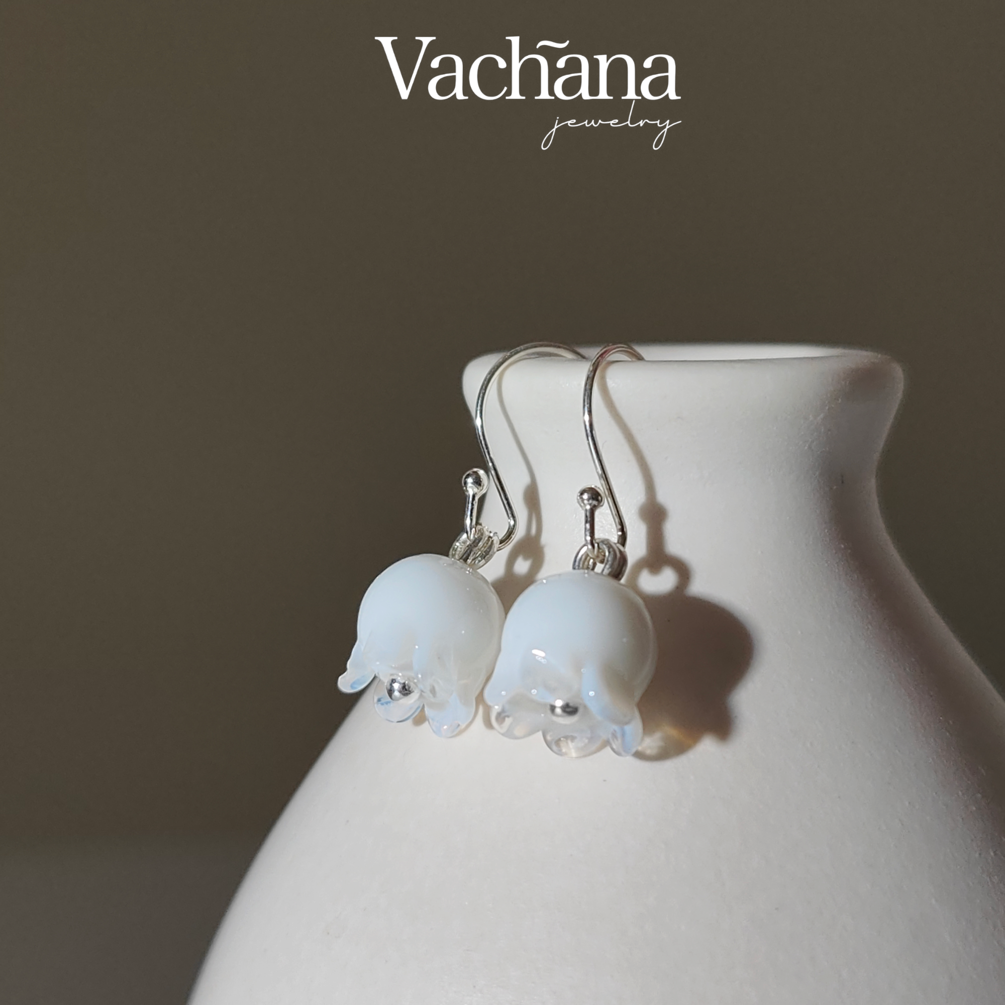 Simple White Lily of The Valley Jewelry