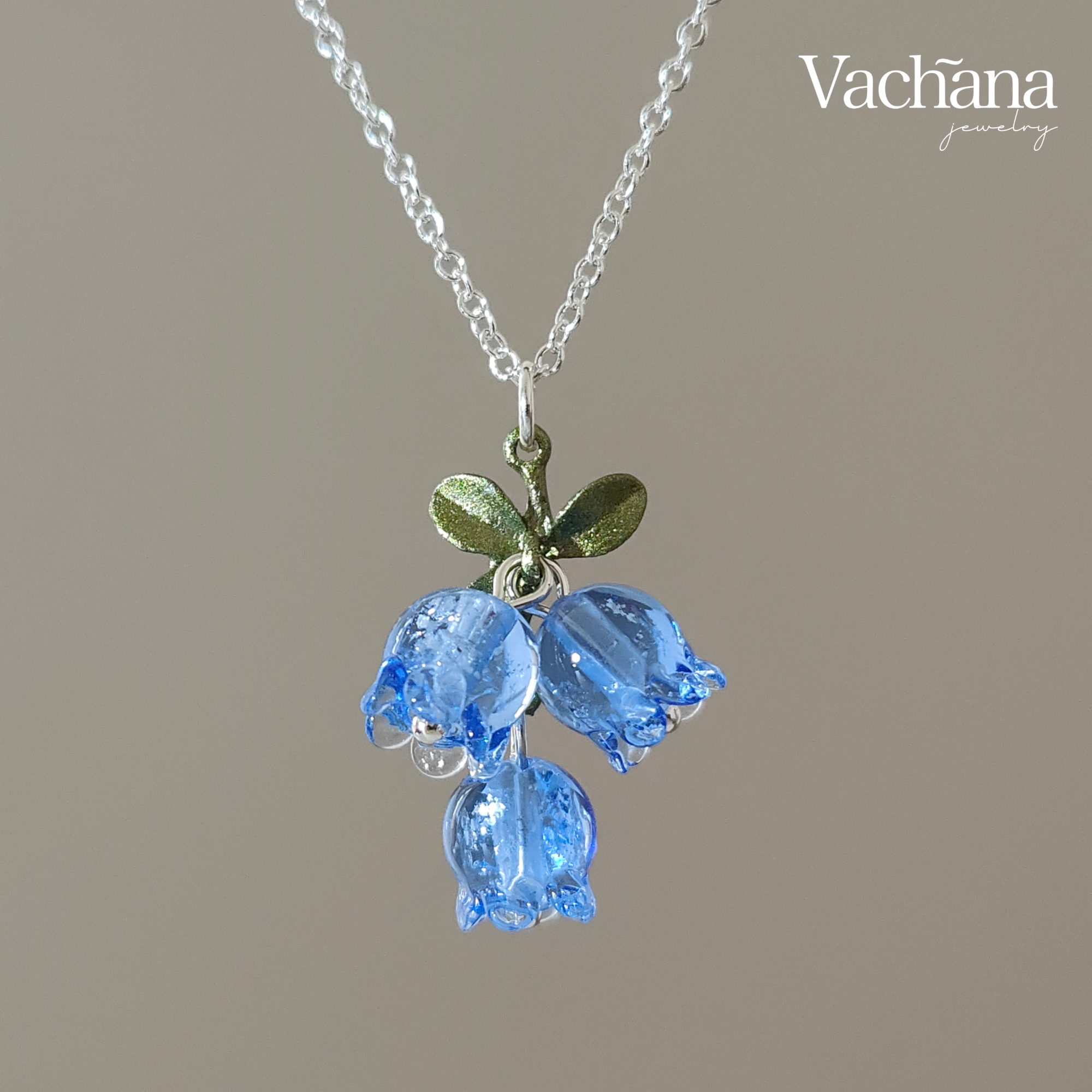 Sterling Silver 925 Lilly Of The Valley Necklace