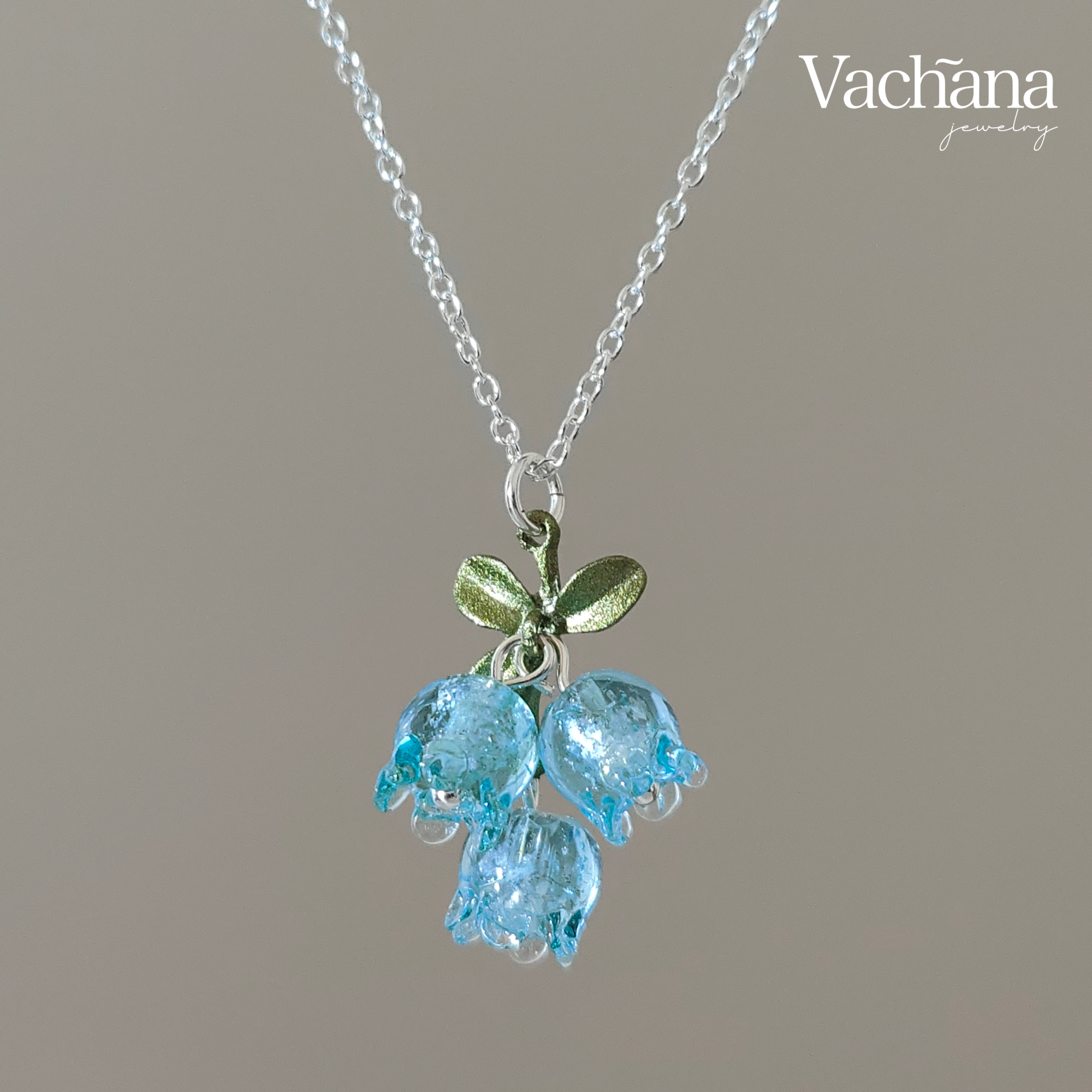 Sterling Silver 925 Lilly Of The Valley Necklace