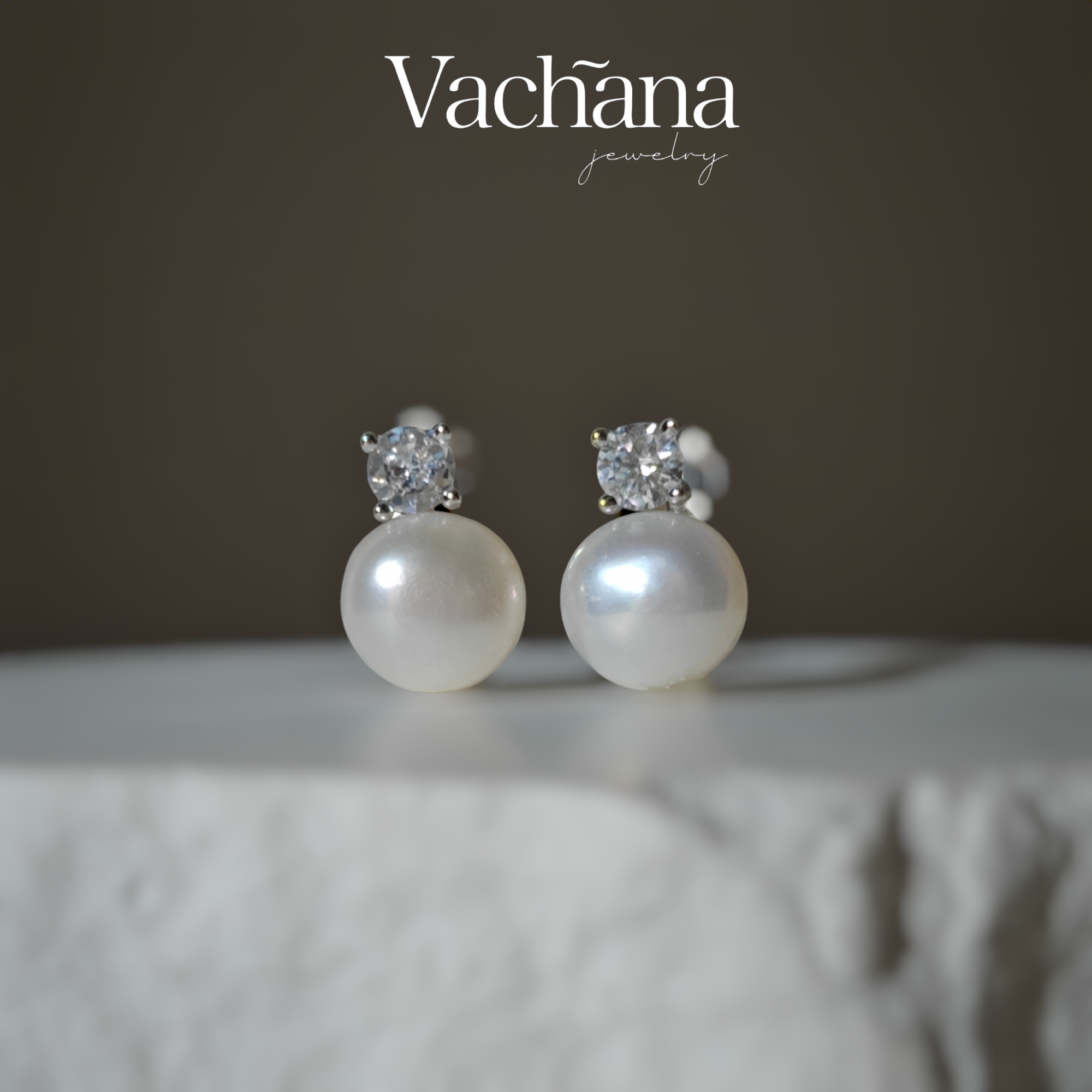 Sterling Silver Wedding Pearl Earrings