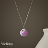 Pink Yin Yang 925 Sterling Silver Pendant Necklace