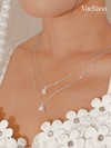 Vachana - Sterling Silver Lilly of the Valley Necklace
